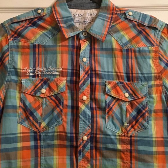 Men's, salsa shirt, size M - Picture 2 of 3